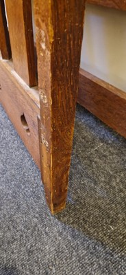 Lot 15 - An Arts and Crafts oak bed