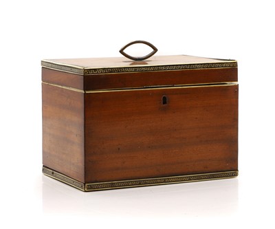 Lot 270 - A George III ivory and satinwood tea caddy