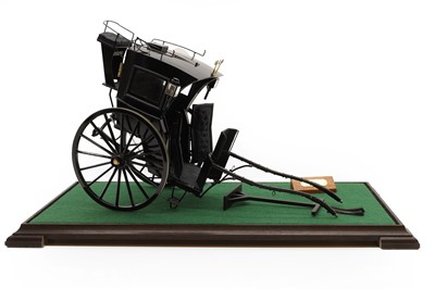 Lot 285 - A scratch built scale model of a Hansom Cab