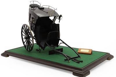 Lot 285 - A scratch built scale model of a Hansom Cab