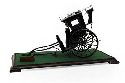 Lot 285 - A scratch built scale model of a Hansom Cab