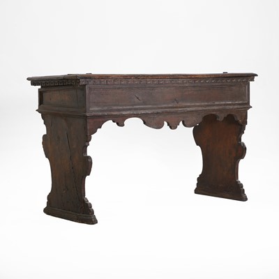 Lot 223 - A Genoese walnut writing desk