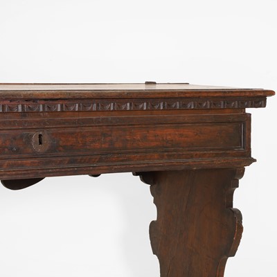 Lot 223 - A Genoese walnut writing desk