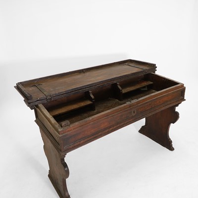 Lot 223 - A Genoese walnut writing desk