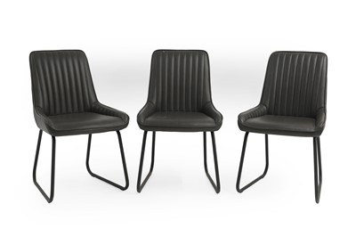 Lot 367 - A set of three modern side chairs