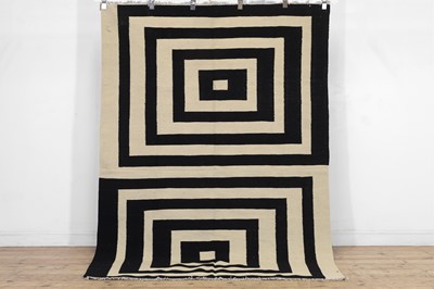 Lot 128 - A Bauhaus-inspired flat-weave kilim