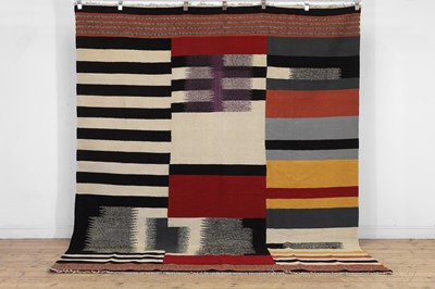 Lot 135 - A Bauhaus-inspired flat-weave kilim