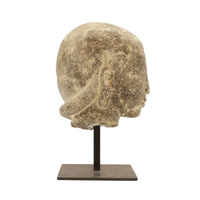 Lot 50 - A carved stone head