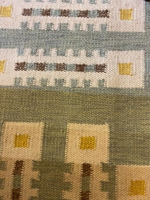 Lot 65 - A flat-weave wool carpet of Scandinavian design