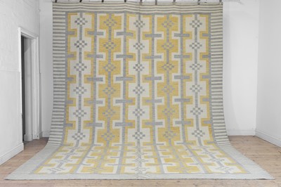 Lot 62 - A flat-weave wool carpet of Scandinavian design