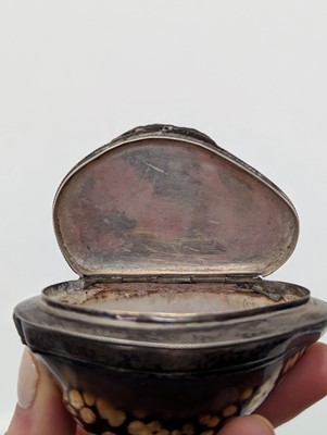 Lot 130 - Two cowrie shell snuff boxes