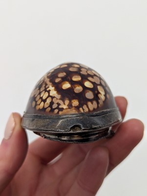 Lot 130 - Two cowrie shell snuff boxes