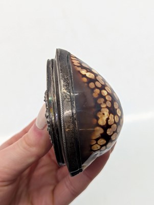 Lot 130 - Two cowrie shell snuff boxes