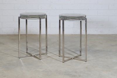 Lot 254 - A pair of contemporary side tables