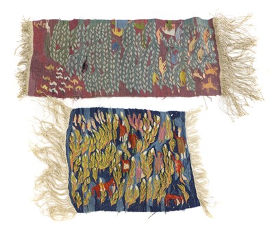 Lot 313 - Two woven tapestries