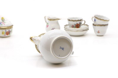 Lot 131 - A Meissen part tea service