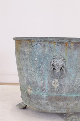 Lot 455 - A copper log bin