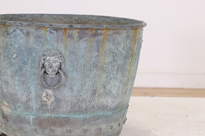 Lot 455 - A copper log bin