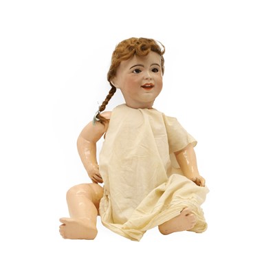 Lot 273 - A 'Laughing Jumeau' bisque head doll