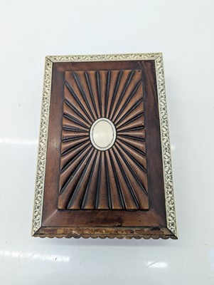 Lot 55 - An Anglo-Indian ivory and sandalwood box