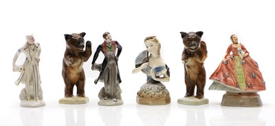 Lot 132 - A collection of Goldscheider porcelain figures