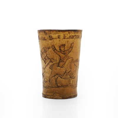 Lot 68 - A horn beaker