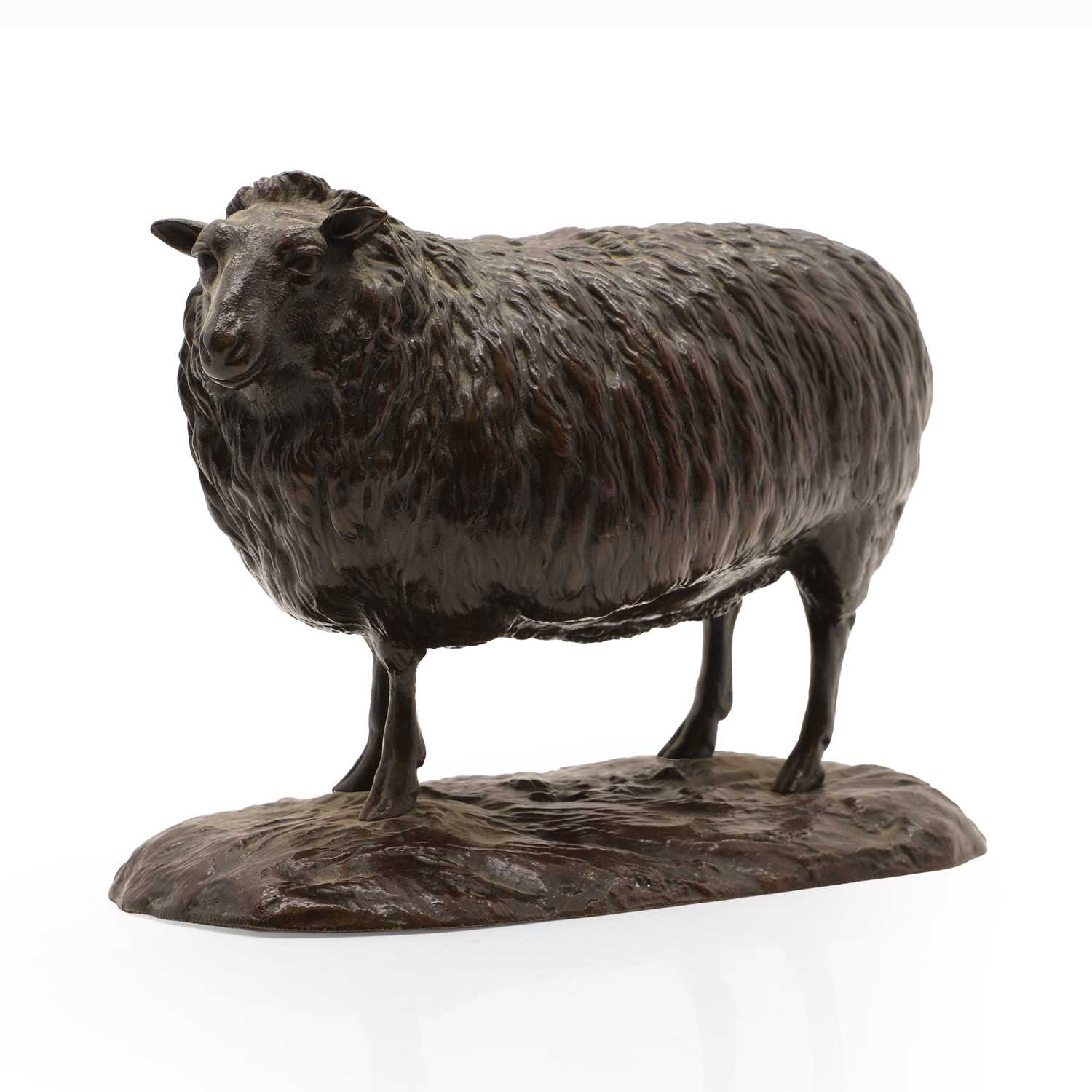 Lot 51 - A bronze of sheep