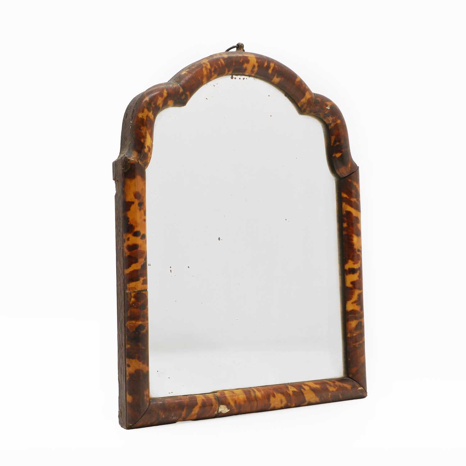 Lot 64 - A tortoiseshell mirror