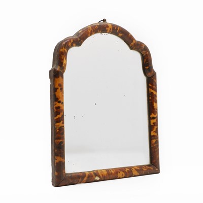 Lot 64 - A tortoiseshell mirror