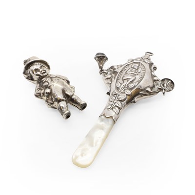 Lot 27 - Two silver baby rattles