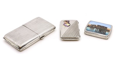 Lot 33 - A group of three silver cigarette cases