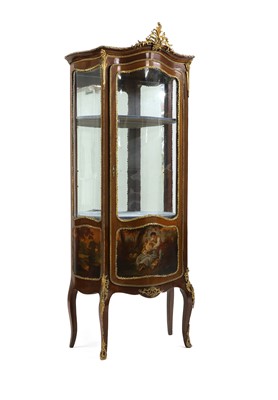 Lot 375 - A Louis XV-style kingwood and gilt metal mounted vitrine