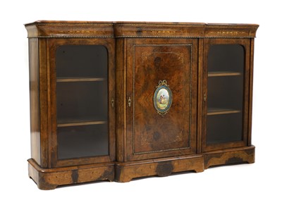 Lot 405 - A Victorian walnut credenza