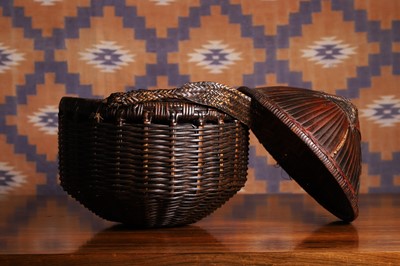 Lot A Chinese woven bamboo hat