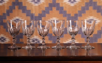 Lot A matched set of six Absinthe glasses