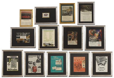 Lot 736 - A group of seven framed advertising prints