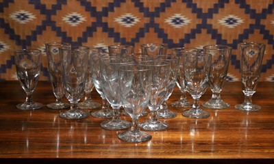 Lot A matched set of ten Absinthe glasses