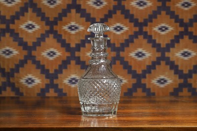 Lot A Regency style cut glass magnum decanter