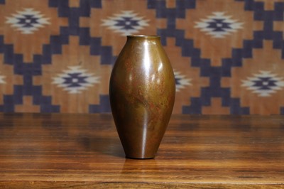 Lot A Japanese bronze patinated vase