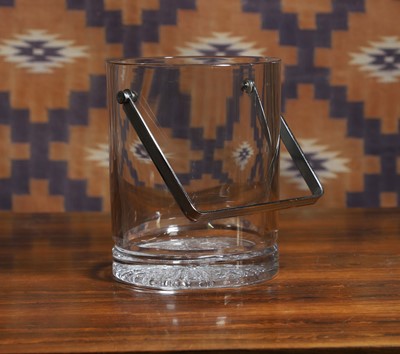 Lot A glass ice bucket by Daum