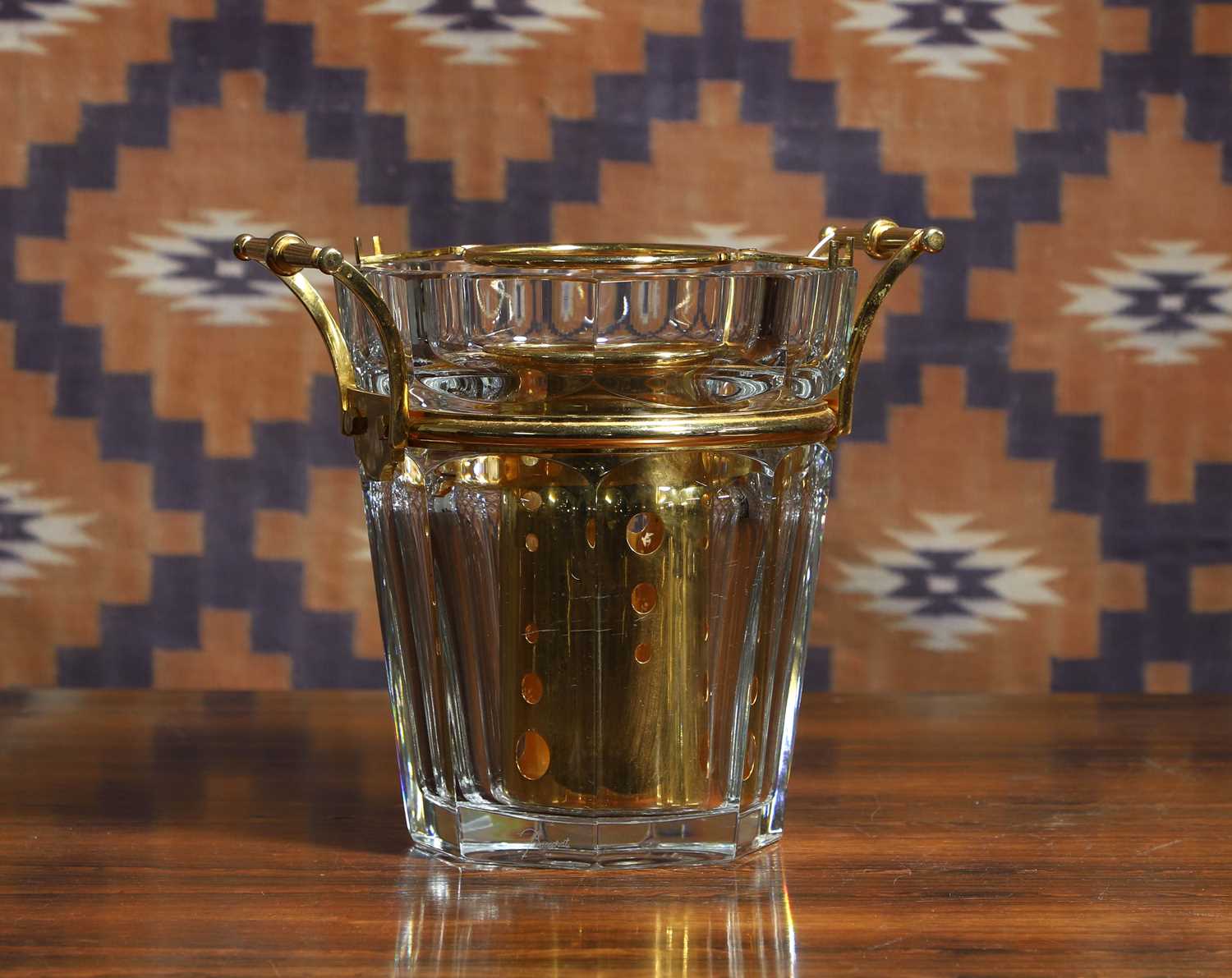 Lot 613 - A Baccarat 'Moulin Rouge' cut glass ice bucket