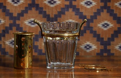 Lot 613 - A Baccarat 'Moulin Rouge' cut glass ice bucket