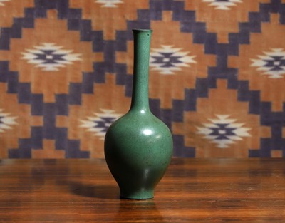 Lot A Japanese Verdigris bronze gourd vase