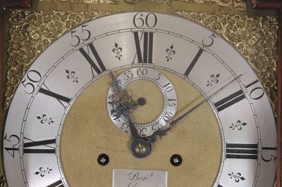 Lot 436 - A George III mahogany longcase clock by Benjamin Grey of London (1676-1764)