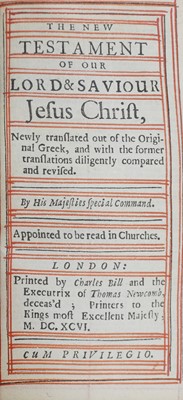Lot 270 - Six 17th. Century BIBLES, in Cont. Bindings