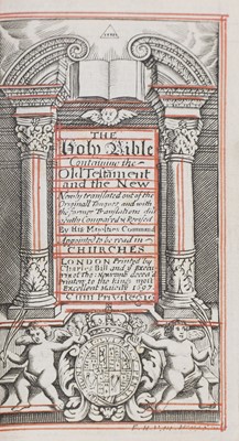 Lot 270 - Six 17th. Century BIBLES, in Cont. Bindings