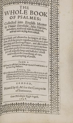 Lot 270 - Six 17th. Century BIBLES, in Cont. Bindings