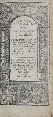 Lot 270 - Six 17th. Century BIBLES, in Cont. Bindings