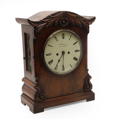 Lot 208 - A mahogany mantel clock