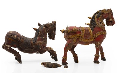 Lot 67 - Two Indian-painted horses